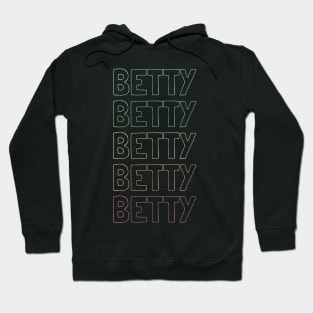 Betty Name Pattern Hoodie